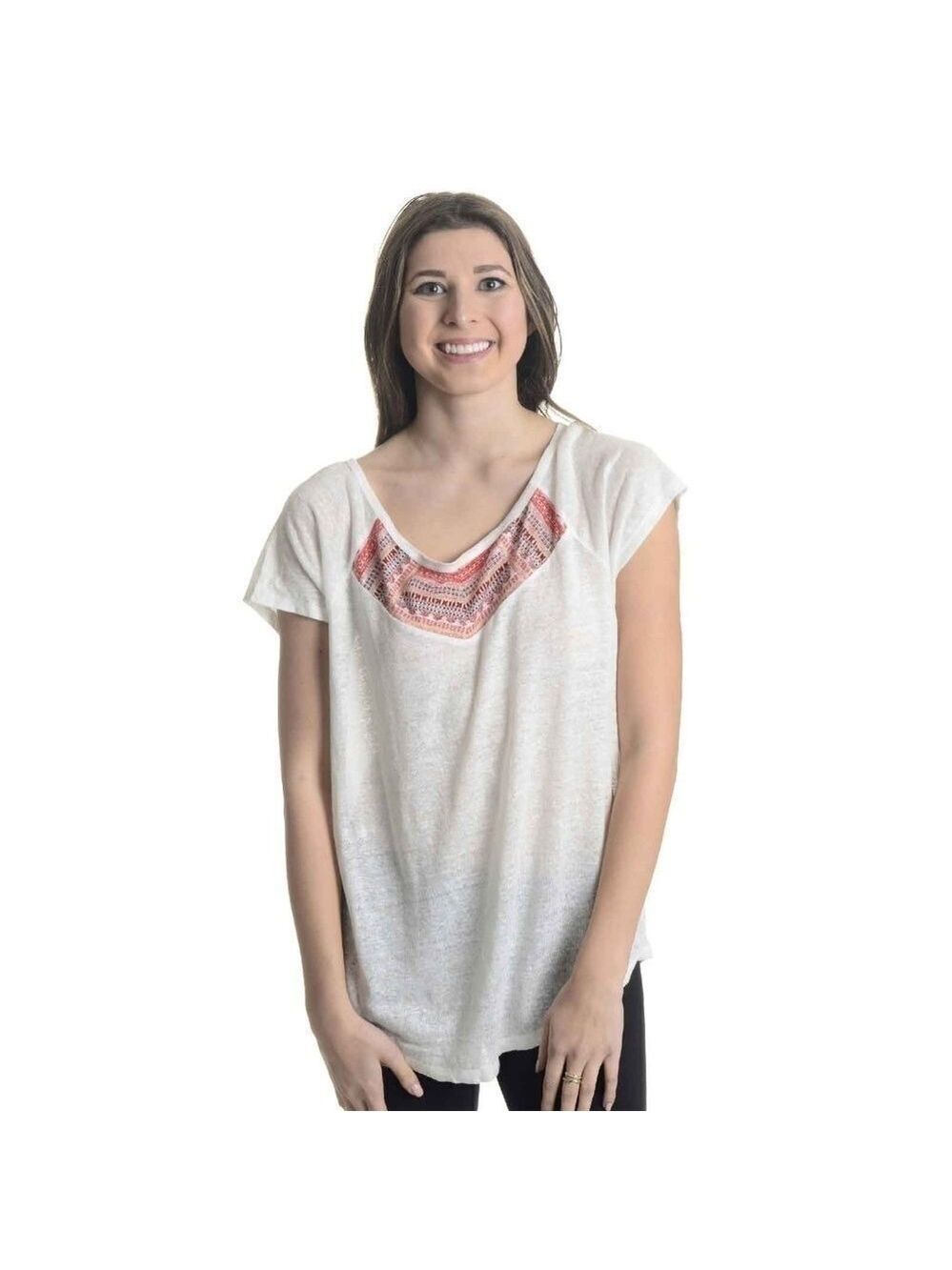 NEW Joie 'Kumariah' Tribal Print Scoop Neck Top